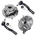 thumbnail image 1 of Detroit Axle - Front Wheel Bearing & Hub Assembly + Outer Tie Rods Replacement for 2011 - 2013 Infiniti QX56 - 4pc Set, 1 of 7