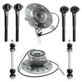 thumbnail image 1 of Detroit Axle - Front Wheel Bearing Hub, Inner & Outer Tie Rods Sway Bar Links for 1996-2000 Chevrolet GMC K1500, K2500, K3500, K2500 Suburban 4WD - See Fitment, 1 of 8