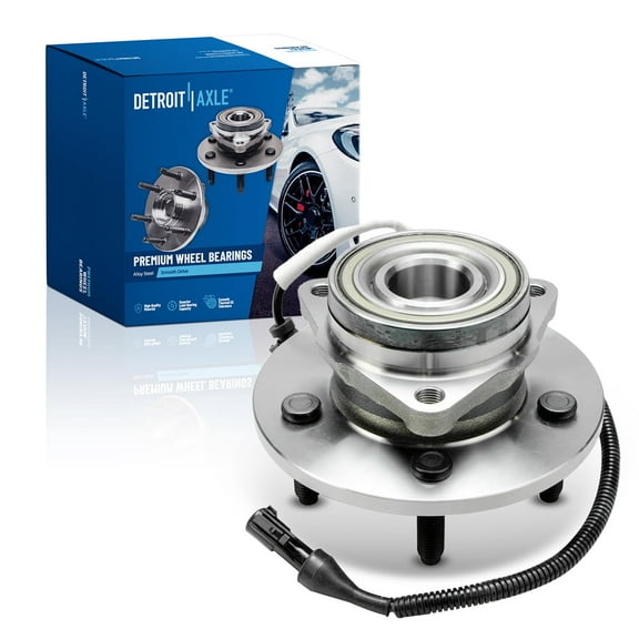 Detroit Axle - Front Wheel Bearing Hub for 4WD 2000 2001 2002 Ford Expedition Lincoln Navigator Wheel Bearing Hub Assembly 515031 Replacement