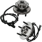 Detroit Axle - Front Wheel Bearing Hubs for 2002-2005 Ford Explorer Mercury Mountaineer Lincoln Aviator, 2002 2003 2004 2005 Replacement Wheel Bearing and Hubs Assembly Set