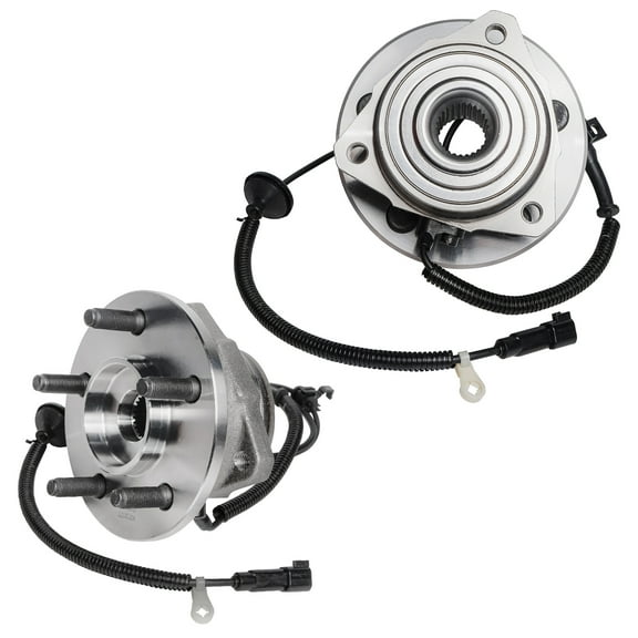 Detroit Axle - Front Wheel Bearing Hubs for 2002-2007 Jeep Liberty, Replacement 2003 2004 2005 2006 Liberty Wheel Bearing and Hubs Assembly, Pair Hubs