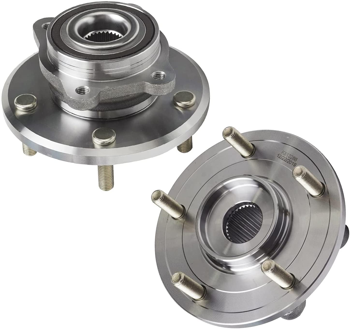 Detroit Axle - Front Wheel Bearing Hubs Assembly for 2009-2020 Dodge ...