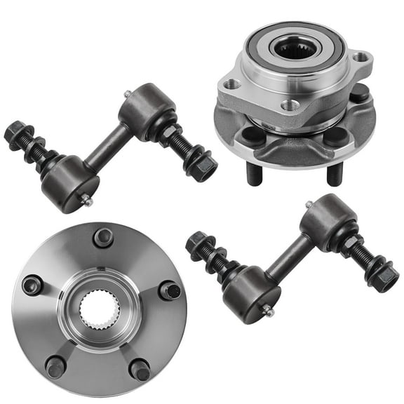Detroit Axle - Front Wheel Bearing Hubs Kit for 2014-2018 Subaru Forester 2016-2017 Subaru Crosstrek 2014-2015 Subaru XV Crosstrek, Wheel Bearings Replacement