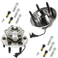 thumbnail image 1 of Detroit Axle - Front Wheel Bearing Hubs Kit for 4WD Chevy GMC Silverado Sierra Yukon XL Suburban 1500 Tahoe Avalanche Cadillac Escalade ESV EXT, 2 Wheel Bearing & Hubs 2 Bolts Mounting Replacement, 1 of 7