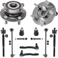 thumbnail image 1 of Detroit Axle - Front Wheel Bearing & Hubs Tie Rods Lower Ball Joints Sway Bar End Links Replacement for 2014-2018 Mazda 3 Sport - 10pc Set, 1 of 7
