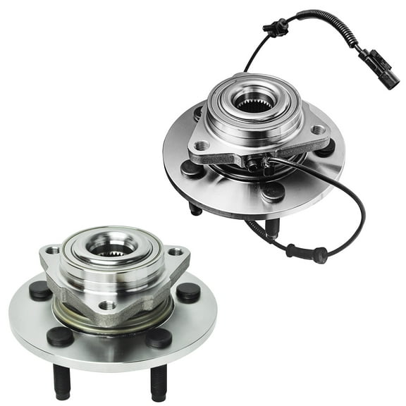 Detroit Axle - Front Wheel Bearing Hubs for 2006 2007 2008 Dodge Ram 1500, 2 Wheel Bearing and Hubs Assembly Set Replacement 5 Lugs