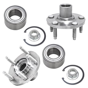 Detroit Axle - Front Wheel Bearings & Hubs Assembly Replacement for 2007 2008 2009 2010 Ford Edge Lincoln MKX - 2pc Set