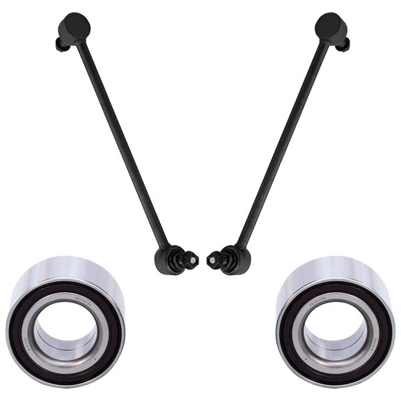 Detroit Axle - Front Wheel Bearings + Sway Bar Links Replacement for 2007-2009 Mazda 3 Mazdaspeed - 4pc Set
