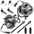 thumbnail image 1 of Detroit Axle - Front Wheel Hub Assembly + Lower Ball Joint + Inner And Outer Tie Rods W/ Boots Replacement For 2006 2007 2008 2009 2010 Ford Explorer Sport Trac Mercury Mountaineer - 10pc Set, 1 of 7