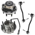 thumbnail image 1 of Detroit Axle - Front Wheel Hub And Bearing Assembly + Front Sway Bar / Stabilizer Bar Link Replacement For Ford F-35 F-250 Super Duty Excursion 2003 2004 [4WD w/ ABS SRW Fine Threads] - 4pc Set, 1 of 7