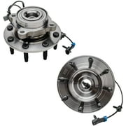 Detroit Axle - Front Wheel Hub Bearings Replacement for Chevy GMC Silverado Sierra 2500 3500 HD Suburban Yukon XL
