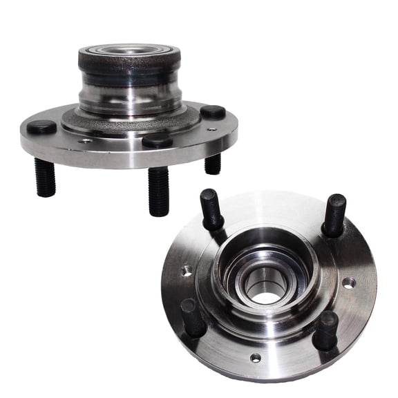 Detroit Axle - Front Wheel Hub and Bearings Replacement for 1991-1992 Eagle Summit Mitsubishi Mirage - 2pc Set