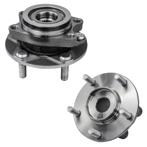 Detroit Axle - Front Wheel Hub and Bearings Replacement for Nissan Juke Leaf Fits select: 2011-2013 NISSAN JUKE S/SV/SL, 2014 NISSAN JUKE NISMO RS