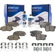 thumbnail image 1 of Detroit Axle - Front and Rear Brake Pads for 2003-2011 Honda Element, 2002-2004 CR-V Replacement Ceramic Brake Pads w/Hardware Replacement, 1 of 6