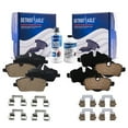 thumbnail image 1 of Detroit Axle - Front and Rear Ceramic Brake Pads for 2007-2015 Mini Cooper, Replacement 2008 2009 2010 2011 2012 2013 2014 Cooper Ceramic Brake Pads, 1 of 7