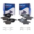 thumbnail image 1 of Detroit Axle - 4pc Brake Pads for 2004-2005 Mazda 3, 2006-2007 5, 2004-2005 Volvo S40, 2005 V50, Ceramic Brake Pads w/ Hardware Front and Rear Replacement, 1 of 7