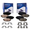 thumbnail image 1 of Detroit Axle - Front and Rear Ceramic Brake Pads for 2014 2015 2016 2017 2018 Mazda 3 Sport, 1 of 7