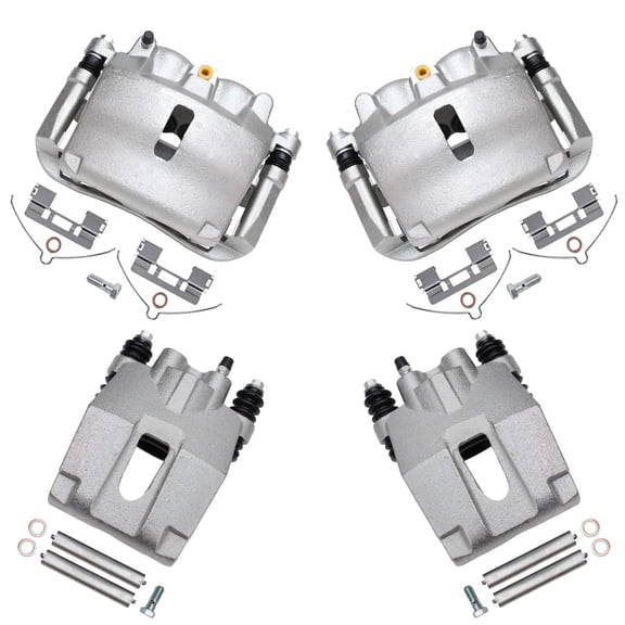 Detroit Axle - Brake Calipers for 2005-2008 Ford F-150 2006 2007 2008 Lincoln Mark LT, Front and Rear Disc Brake Calipers Replacement