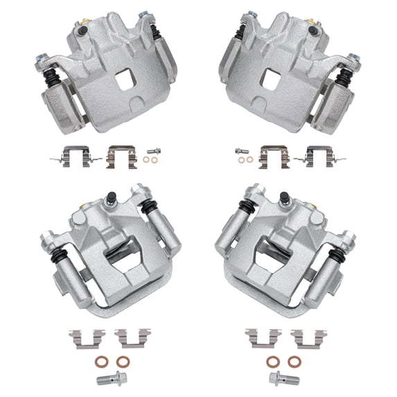 Detroit Axle - Front and Rear Disc Brake Calipers w/Bracket Replacement for 2002 2003 2004 2005 2006 Nissan Altima