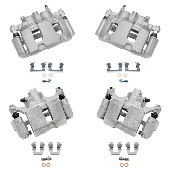 Detroit Axle - Front and Rear Disc Brake Calipers w/Bracket Replacement for 2006 2007 2008 2009 2010 Chevrolet Impala Monte Carlo