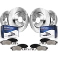 thumbnail image 1 of Detroit Axle - Brake Kit for 14-20 Nissan Rogue, 17-22 Rogue Sport, Front and Rear Disc Brake Rotors Ceramic Brake Pads 2018 2019 Replacement, 1 of 7
