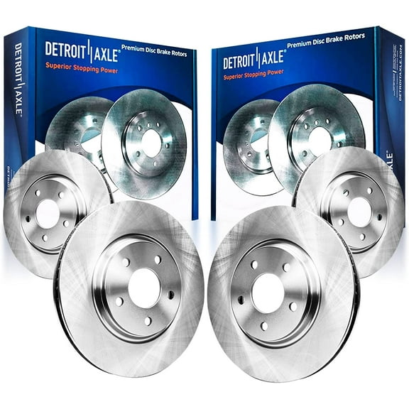 Detroit Axle - Front and Rear Disc Brake Rotors Replacement for 2004 2005 2006 2007 2008 2009-2017 Nissan Quest - 4pc Set