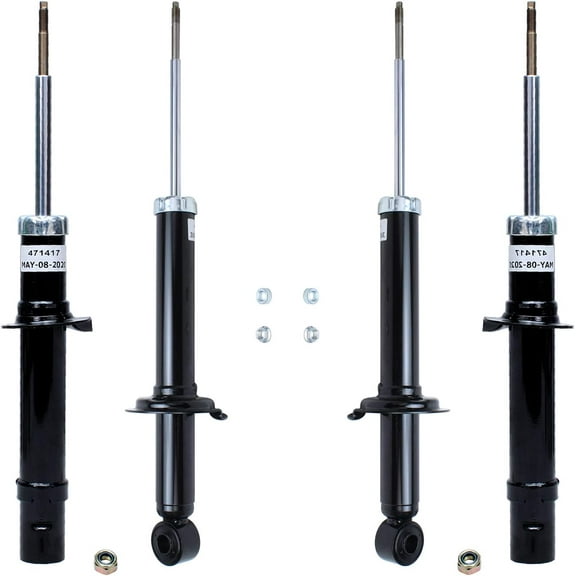 Detroit Axle - Front and Rear Shock Absorbers Assembly Replacement for Hyundai Sonata XG350 Kia Optima Magentis - 4pc Set