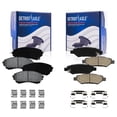 thumbnail image 1 of Detroit Axle - Front & Rear Brake Pads for 2008-2014 Cadillac CTS, Ceramic Brake Pads w/Hardware 2008 2009 2010 2011 2012 2013 2014, 1 of 6