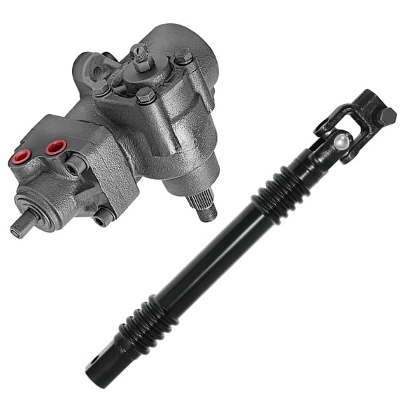 Detroit Axle - Gear Box Kit for Chevrolet GMC Silverado Sierra 2500HD 3500 2500 1500HD, Power Steering Gear Box Assembly, Lower Intermediate Steering Shaft Replacement