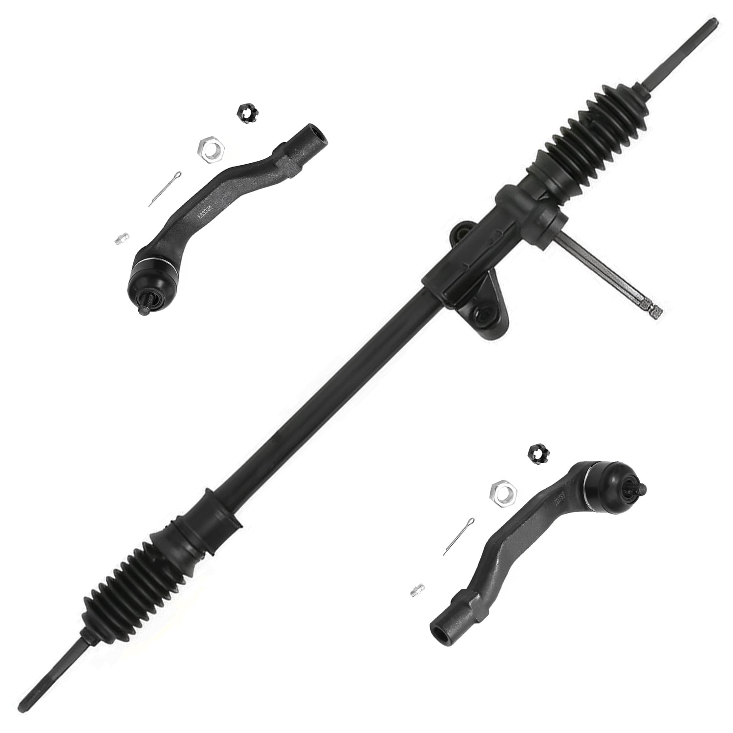 Detroit Axle Manual Steering Rack & Pinion Outer Tie Rods Replacement