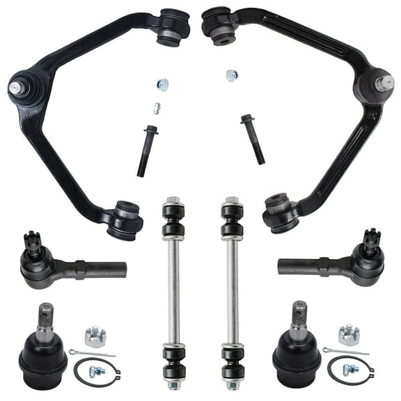 Detroit Axle - 8pc Front End Kit for Ford 1995-1997 Explorer, 97 Mercury Mountaineer, 2 Outer Tie Rod Ends 2 Lower Ball Joints 2 Stabilizer Sway Bars 2 Upper Control Arms 1996 Replacement