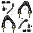 thumbnail image 1 of Detroit Axle - New Complete 8-Piece Front Suspension Kit Replacement for Honda Civic - EXCLUDES SI - 2 Upper Control Arms & Ball Joint, 2 Lower Ball Joints, 2 Outer Tie Rods & 2 Sway Bar Links, 1 of 8