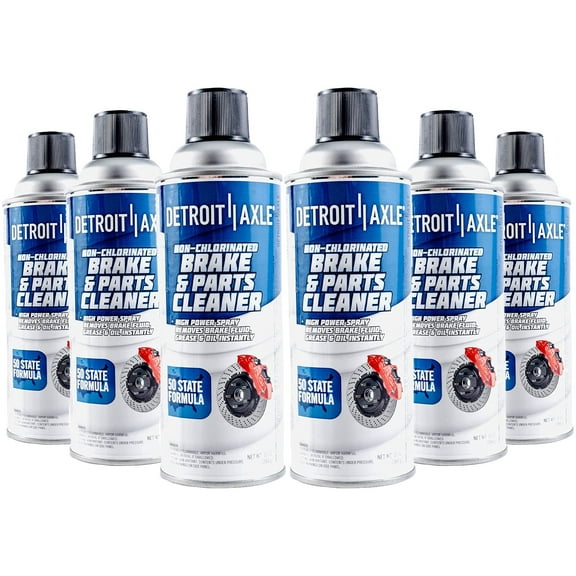 Detroit Axle High Power Non Chlorinated Brake Cleaner 10oz, (6 Pack)