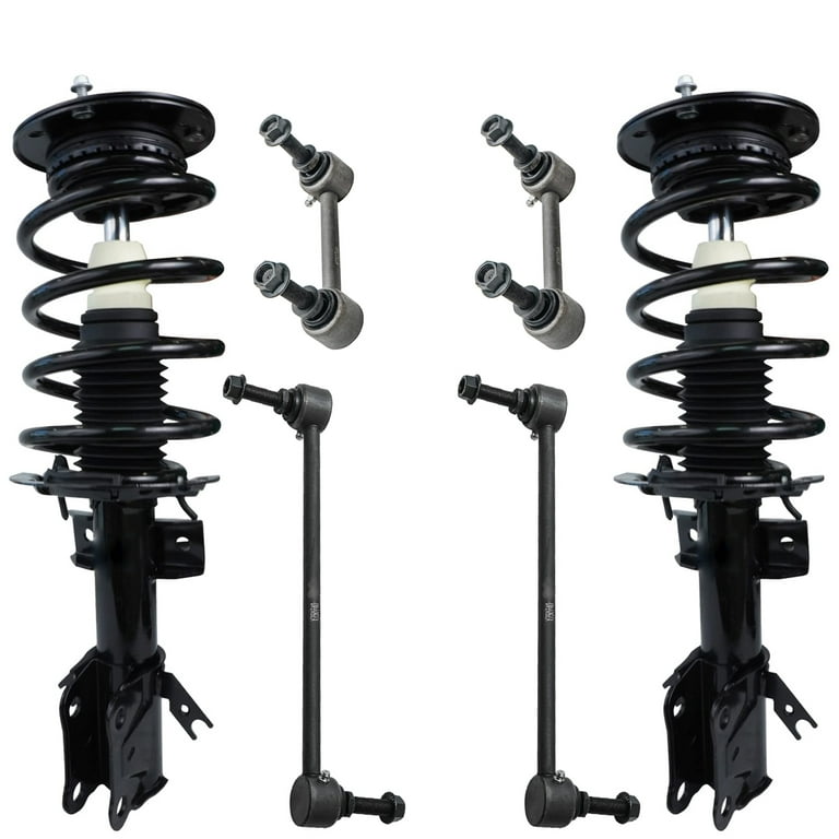 Detroit Axle - Pair (2) Complete Front Strut with Coil Spring