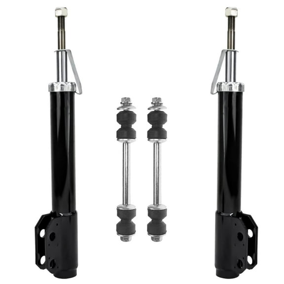 Detroit Axle - Pair (2) Front Bare Struts w/Sway Bar Links for 1994-2004 Ford Mustang V6 Models 1995 1996 1997 1998 1999 2000 2001 2002 2003 Replacement