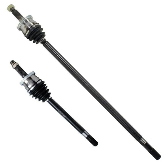 Detroit Axle - AWD 2pc Front CV Axles for 1999-2004 Jeep Grand Cherokee, CV Axles Assembly 2000 2001 2002 2003 Replacement