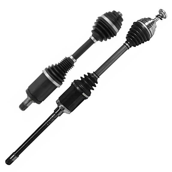 Detroit Axle - Pair (2) Front CV Joint Axle Drive Shafts Replacement for 2013-2014 BMW 328i 2.0L Auto Transmission - 2pc Set