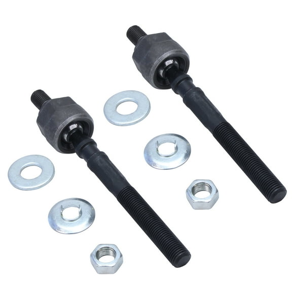 Detroit Axle - Pair (2) Front Inner Tie Rods Driver and Passenger Side Replacement for 1988 1989 1990 1991 Honda Civic/Honda CRX