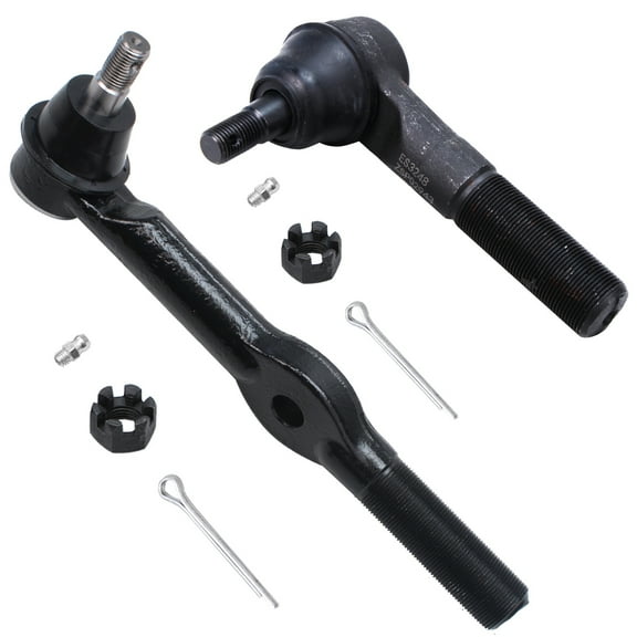 Detroit Axle - Pair (2) Front Inner and Outer Tie Rod Ends for 1994 1995 1996 1997 Ram 2500 Ram 3500 4WD