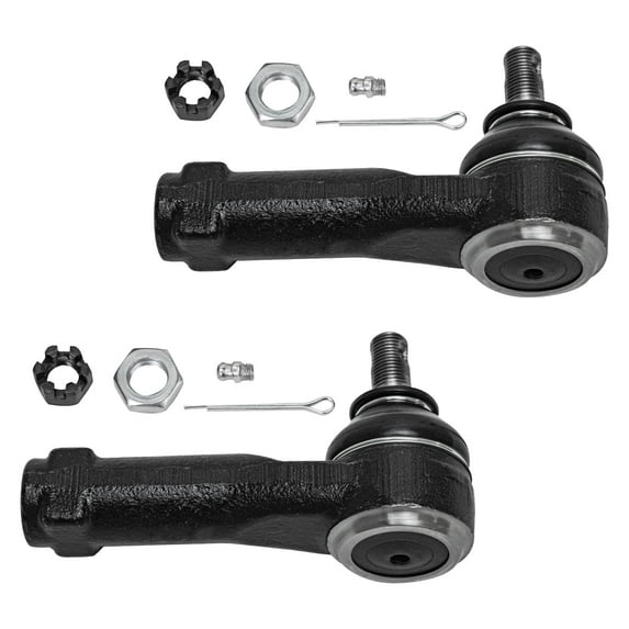 Detroit Axle - Pair (2) Front Outer Tie Rod Ends Replacement for 1999 2000 2001 2002 2003 2004 Honda Odyssey