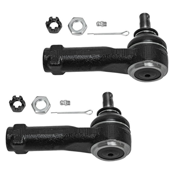 Detroit Axle - Pair (2) Front Outer Tie Rod Ends Replacement for 1999 2000 2001 2002 2003 2004 Honda Odyssey
