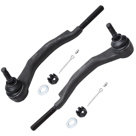 Detroit Axle - Pair (2) Front Outer Tie Rods Replacement for 2008-2014 Cadillac CTS - AWD Only