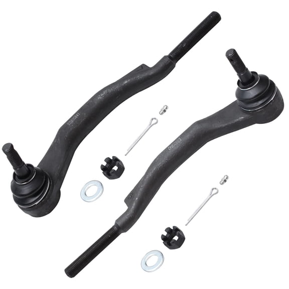 Detroit Axle - AWD Pair Front Outer Tie Rods for 2008-2014 Cadillac CTS Steering Outer Tie Rod End Links 2009 2010 2011 2012 2013 Replacement