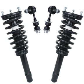 Detroit Axle - Pair (2) Front Struts w/Coil Springs & Sway Bar Links Replacement for 2001 2002 2003 2004 2005 Hyundai Sonata, Kia Optima