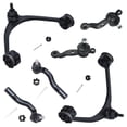 thumbnail image 1 of Detroit Axle - Pair (2) Front Upper Control Arms w/Ball Joint & Outer Tierod for 1998-2005 Lexus GS300 - [1998-2000 Lexus GS400] - 2001-2005 Lexus GS430 - [2002-2010 Lexus SC430], 1 of 5