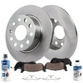 thumbnail image 1 of Detroit Axle - Pair (2) Rear 10.71" Disc Brake Kit Rotors w/Ceramic Pads w/Hardware & Brake Kit Cleaner & Fluid for 2015 2016 2017 Audi A3 / A3 Quattro, 1 of 7