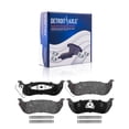 thumbnail image 1 of Detroit Axle - Pair (2) Rear Ceramic Brake Pads with Hardware Replacement for 2004 2005 2006 2007 2008 Pacifica, 1 of 7