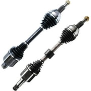 Detroit Axle - Pair Front CV Axle Shafts for Dodge Grand Caravan Chrysler Town & Country Ram C/V VW Routan, 2 CV Axle Shafts Assembly Replacement
