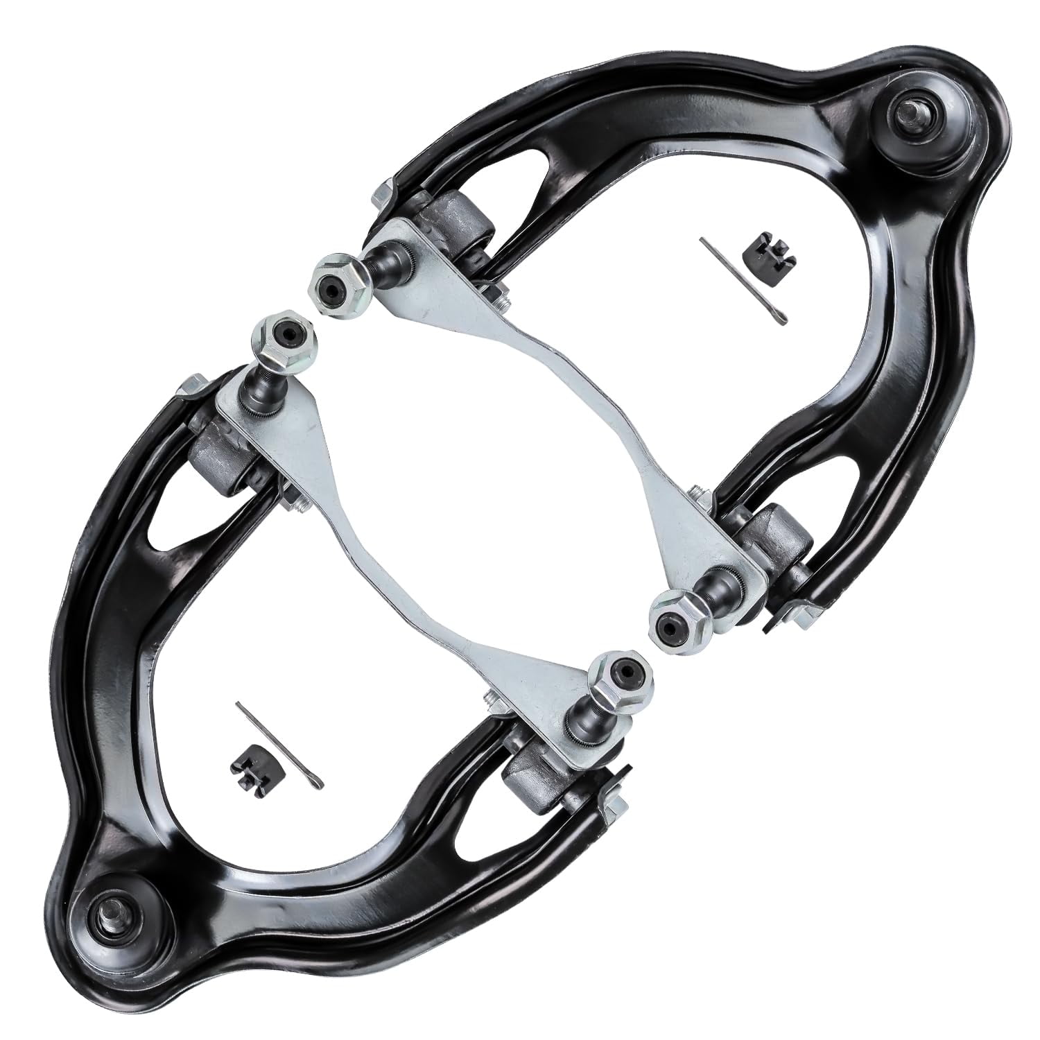 Detroit Axle - Pair Front Control Arms for 92-95 Honda Civic, 1993-1997 Civic Del Sol, 1994-2001 Integra 2 Upper Control Arms w/Ball Joints Replacement