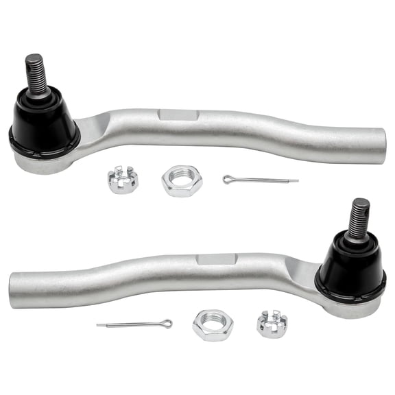 Detroit Axle - Pair Front Outer Tie Rod Ends for 2009-2014 Honda Fit, 2010-2014 Insight